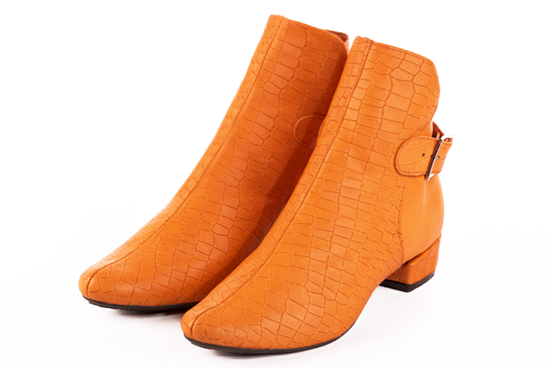 Bottines femme orange on sale